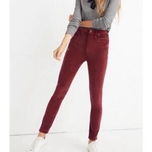 Madewell High Riser Skinny Corduroy Pants Jeans Size 27